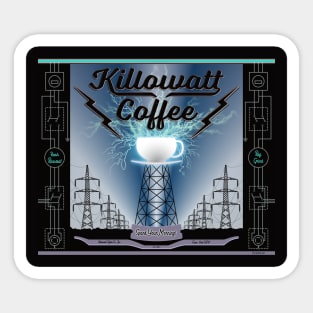 Killowatt Coffee Company Sticker